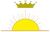 Notre logo: Sabah,le matin en arabe, symbolisé par le soleil levant et la couronne, attribut de la reine